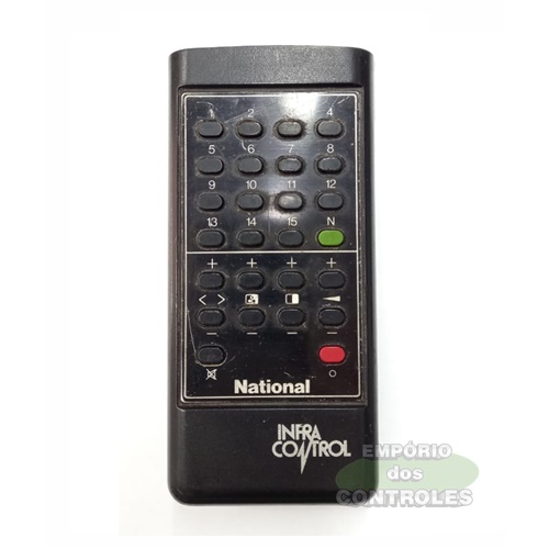 CONTROLE REMOTO TV NATIONAL INFRA CONTROL ORIGINAL USADO