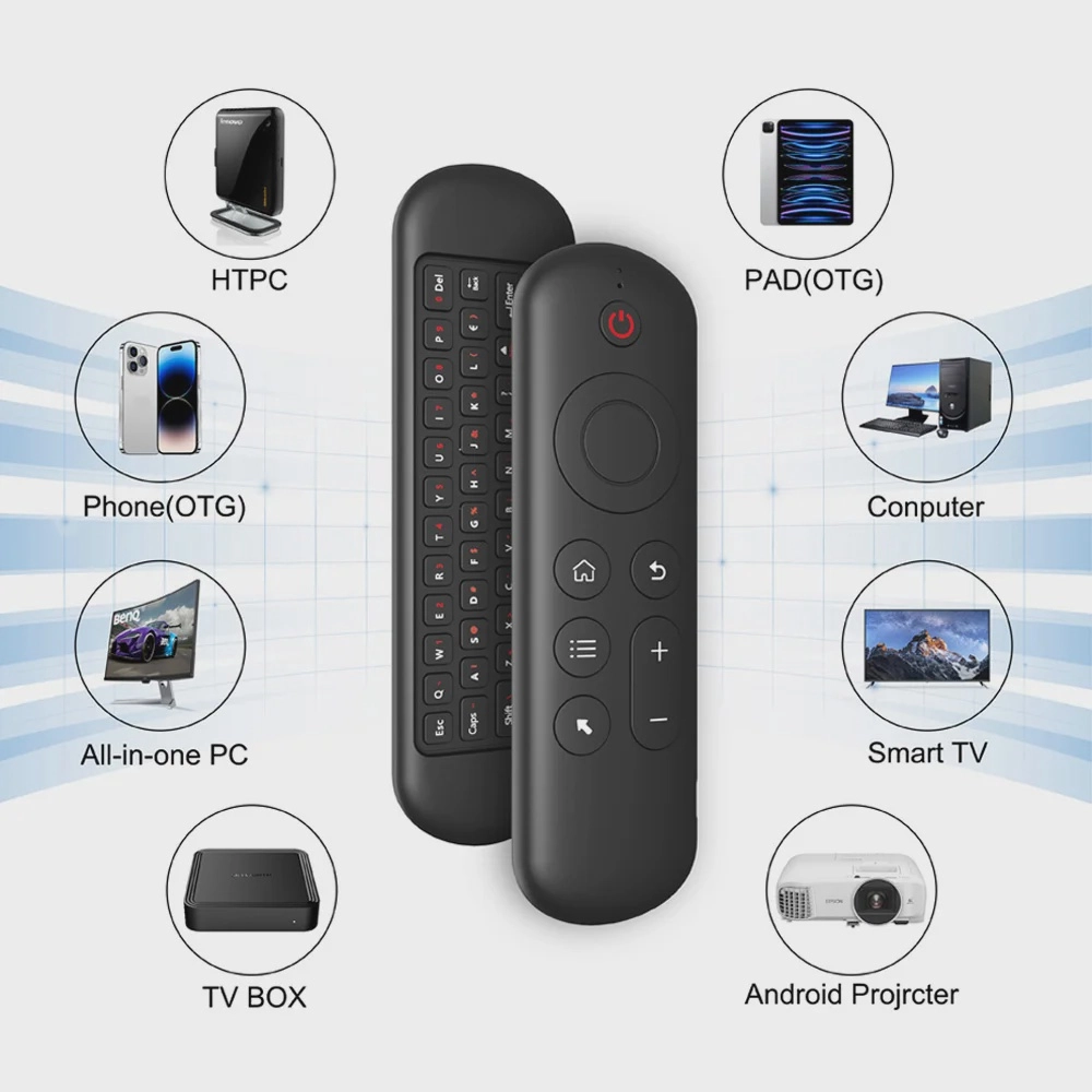 CONTROLE REMOTO AIR MOUSE TECLADO BLUETOOTH 2.4G LE-7678 foto 3