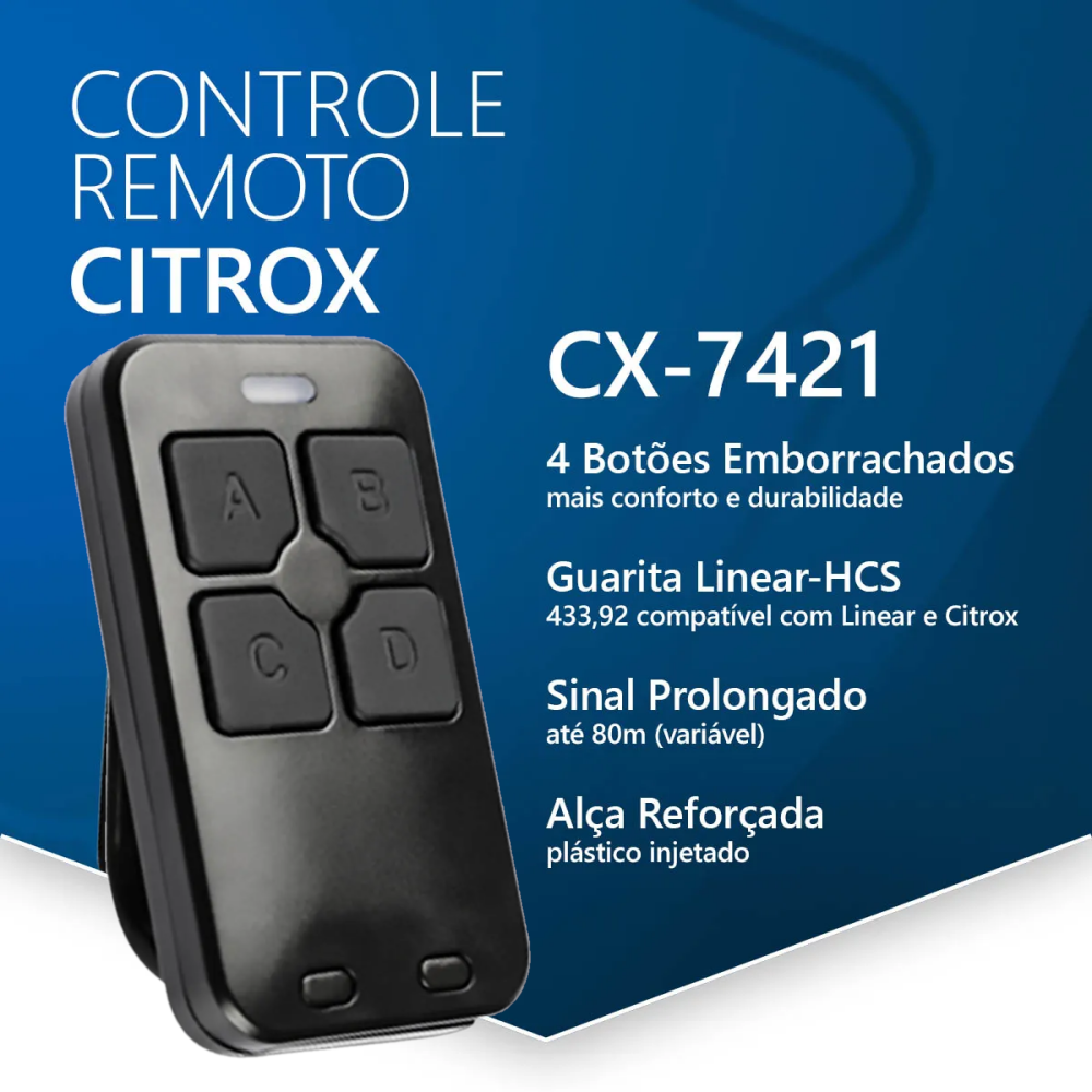 TRANSMISSOR CITROX DUAL GATE CX-7421LINEAR foto 5