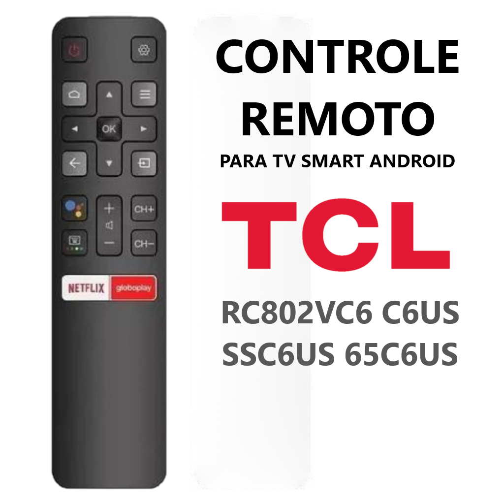 Controle Remoto TCL Android Smart Tv Sem Comando de Voz -9071 -9062 -7410-1 foto 2