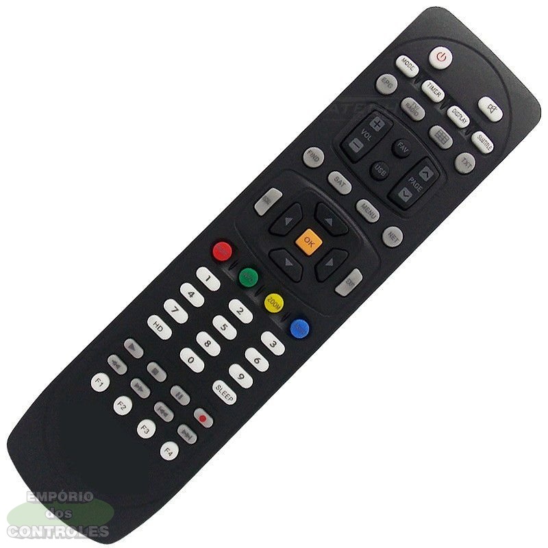 CONTROLE REMOTO RECEPTOR AZAMERICA S1007/NEWSAT