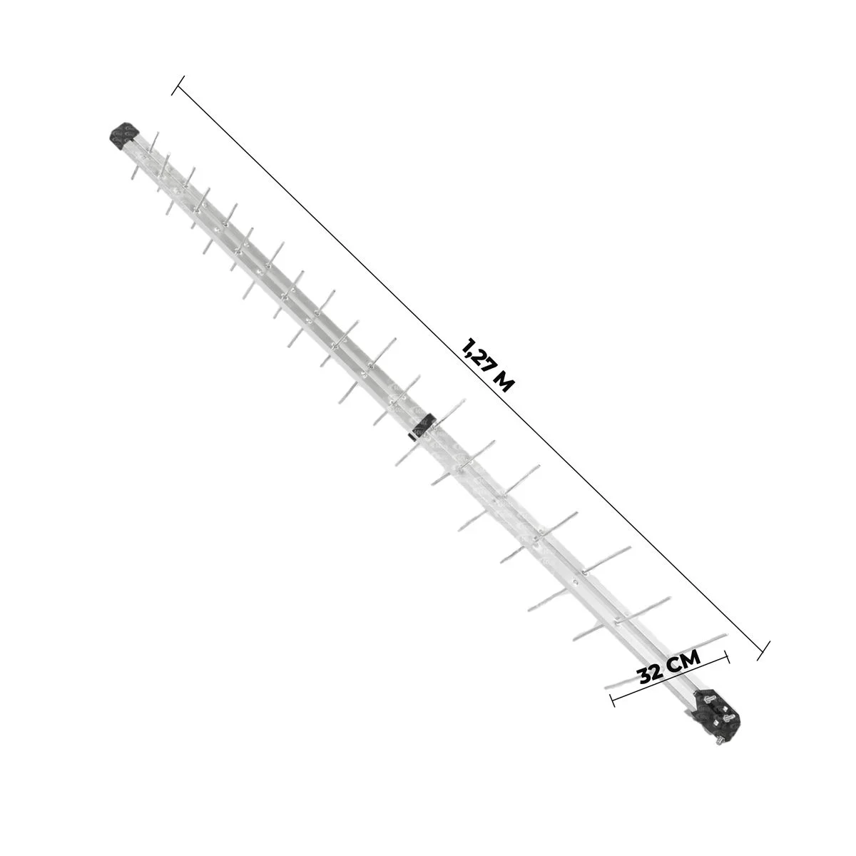 ANTENA UHF DIGITAL - ALTO GANHO BANDA TOTAL 38 ELEMENTOS PROHD-1300 foto 2