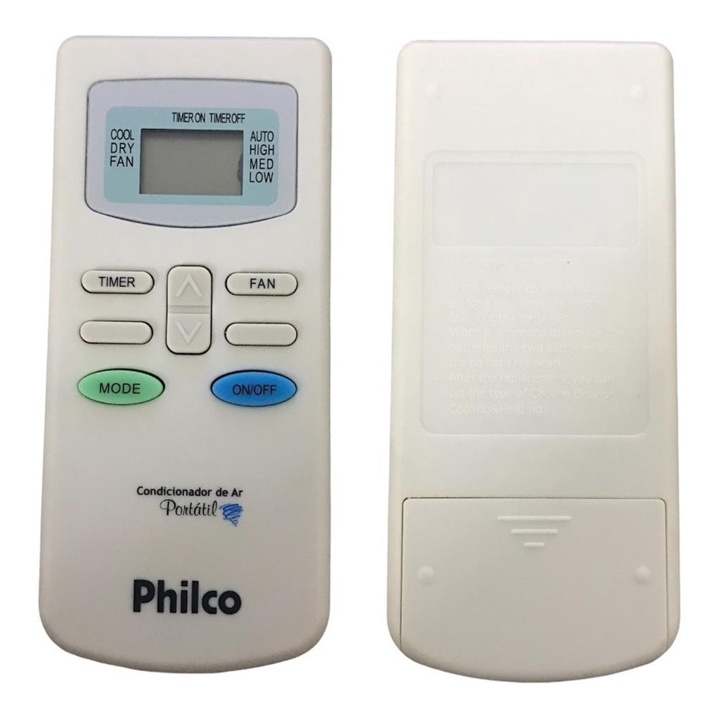 CONTROLE REMOTO AR CONCIONADO PHILCO PH13000QF ORIGINAL foto 3