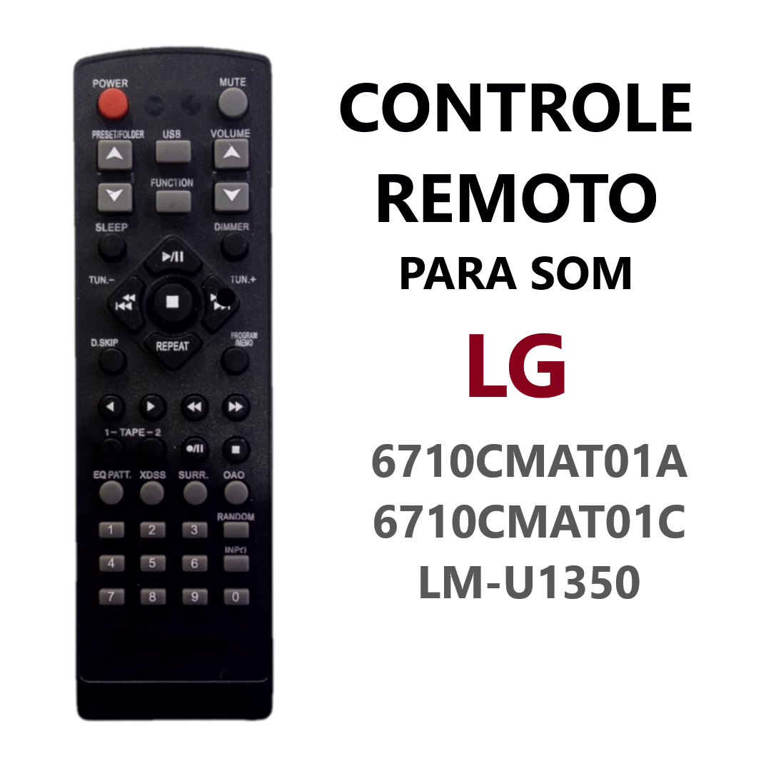 Controle Remoto Som Lg 6710Cmat01A -7596 foto 2