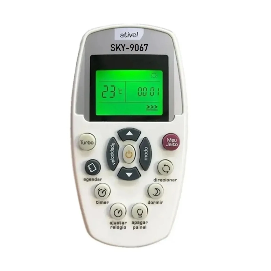 CONTROLE REMOTO AR CONDICIONADO BRASTEMP ATIVE! -9067