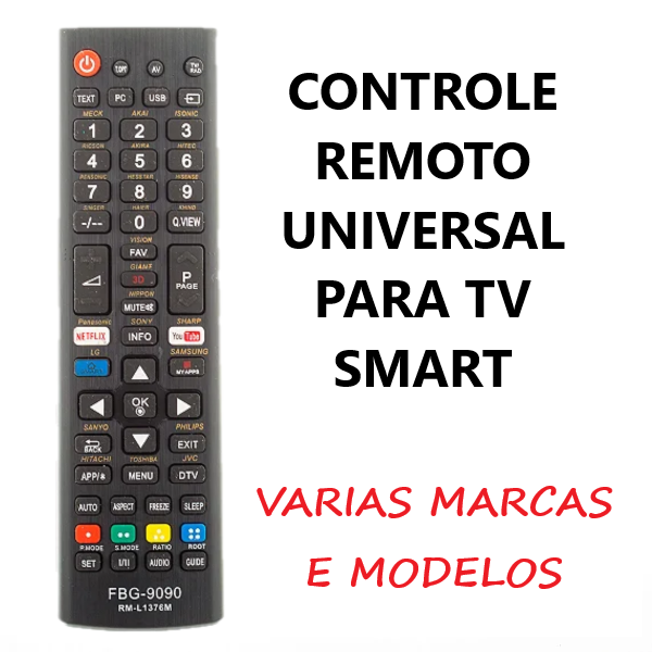 Controle Remoto Universal Smart Tv -9090 foto 2