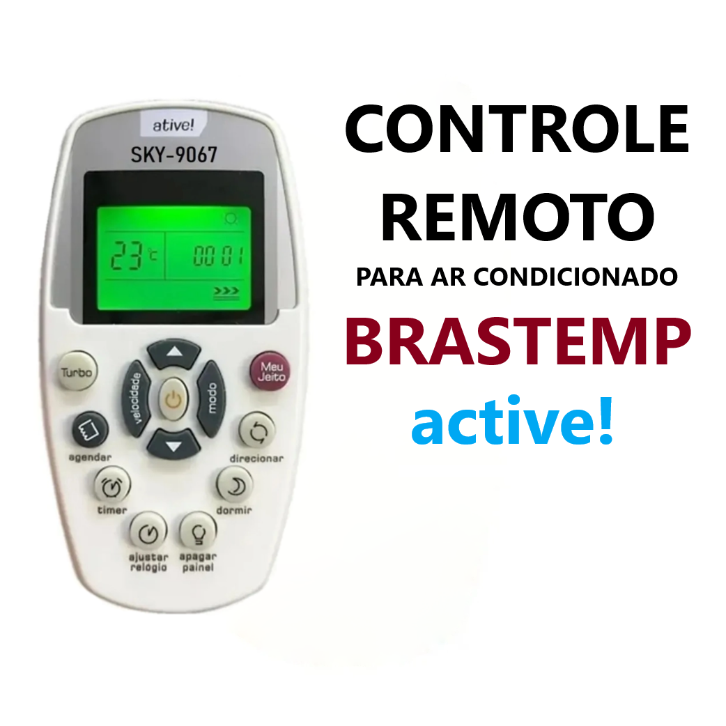 CONTROLE REMOTO AR CONDICIONADO BRASTEMP ATIVE! -9067 foto 2
