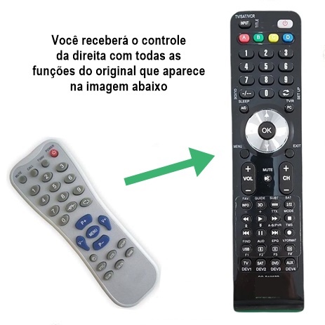 Controle Remoto Tv Proview Tl29N6T