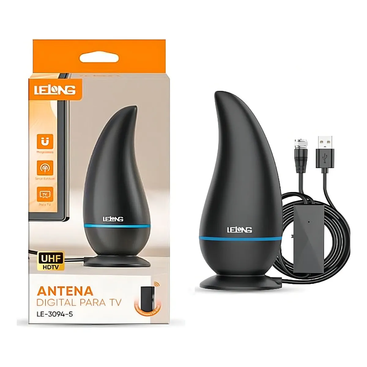 ANTENA DIGITAL PARA TV LELONG LE-3094-5