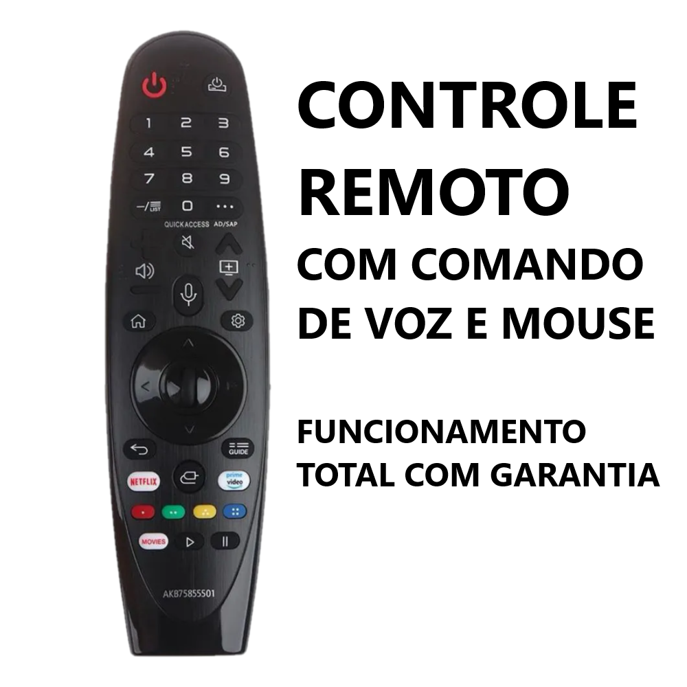 Controle Remotole Tv Smart Magic Lg com Comando De Voz LE-7700-3 foto 2