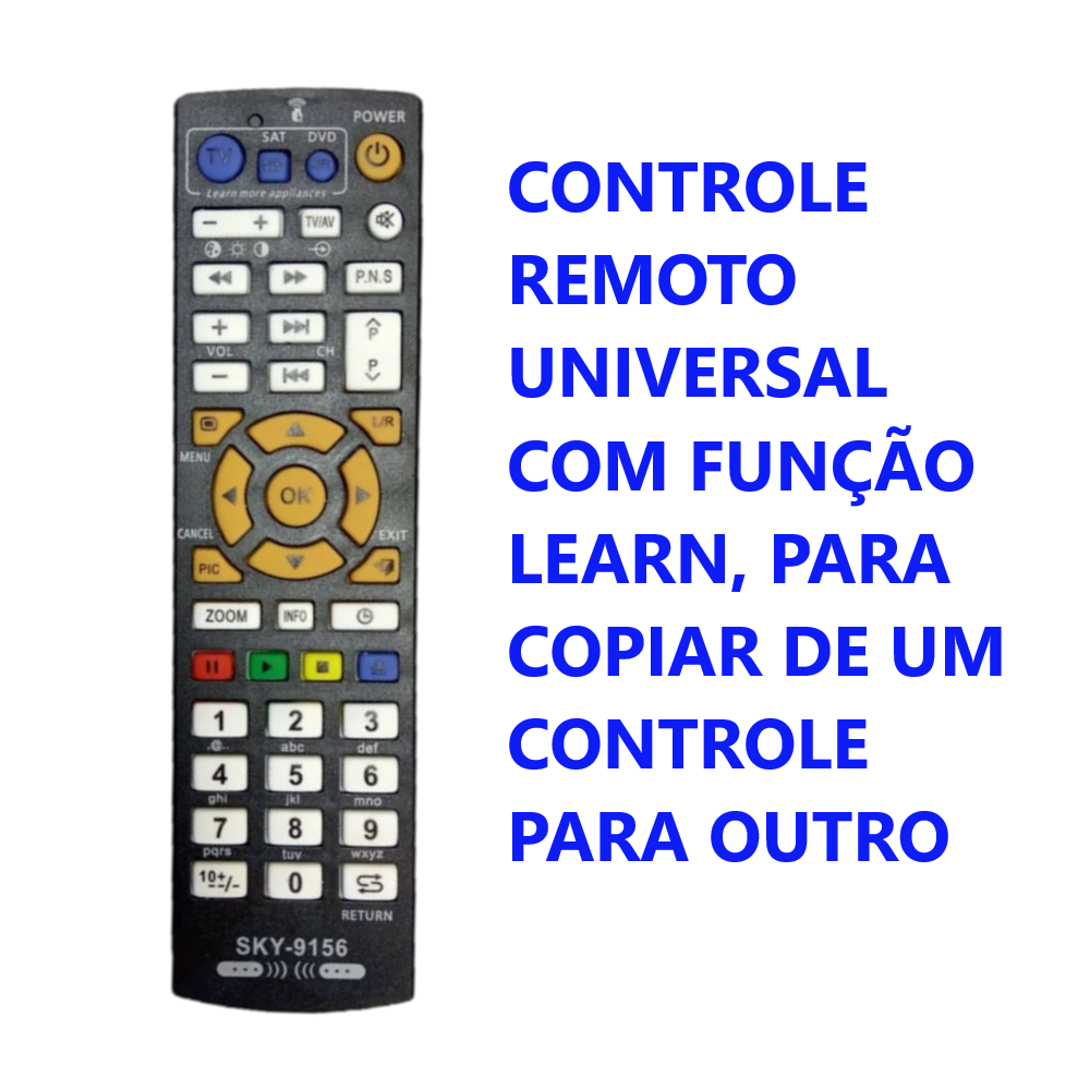 CONTROLE REMOTO UNIVERSAL LEARNING MODE -9156 foto 2