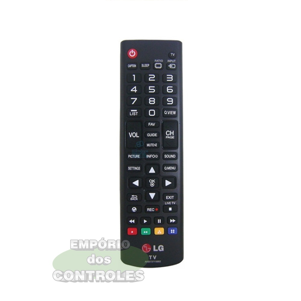 CONTROLE REMOTO TV LG AKB73715682 FUTEBOL REC ORIGINAL