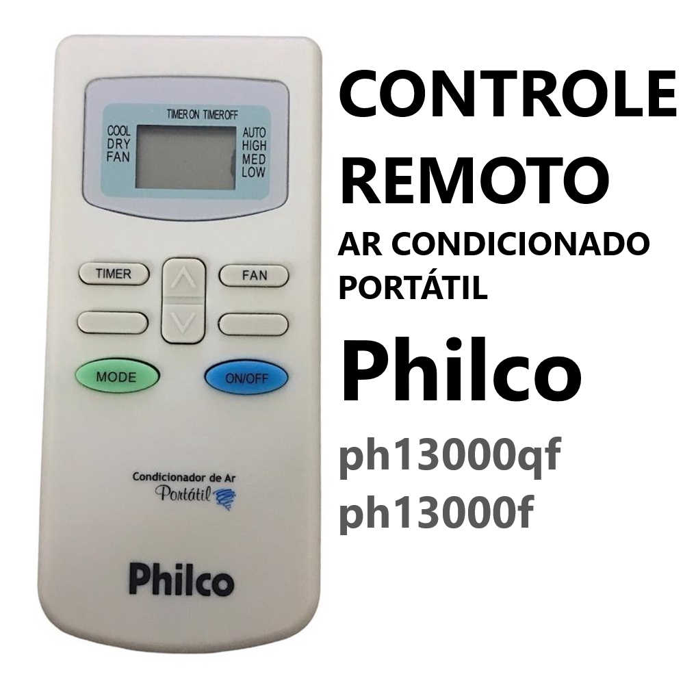 CONTROLE REMOTO AR CONCIONADO PHILCO PH13000QF ORIGINAL foto 2