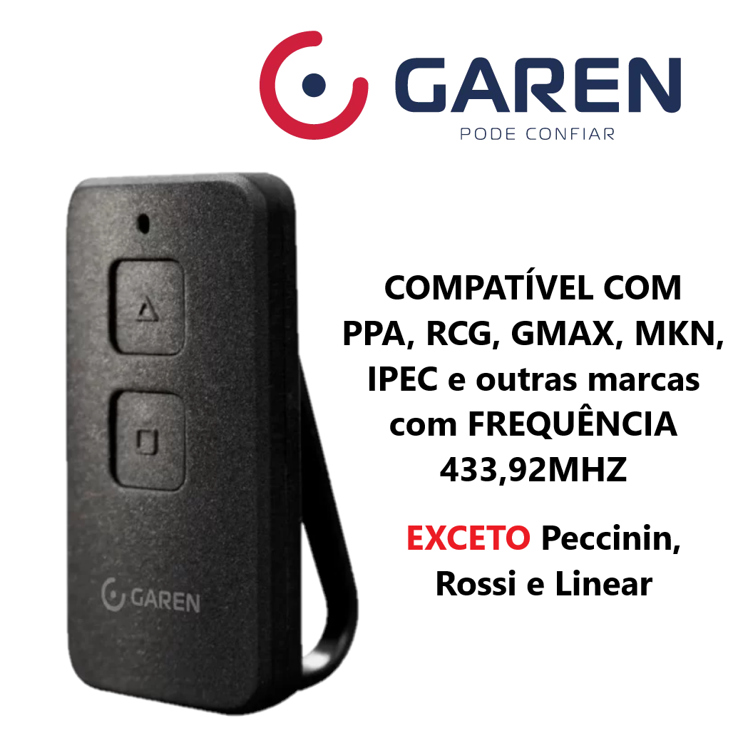 TRANSMISSOR TX MAX LIGHT SMD GAREN 433,92MHZ foto 4