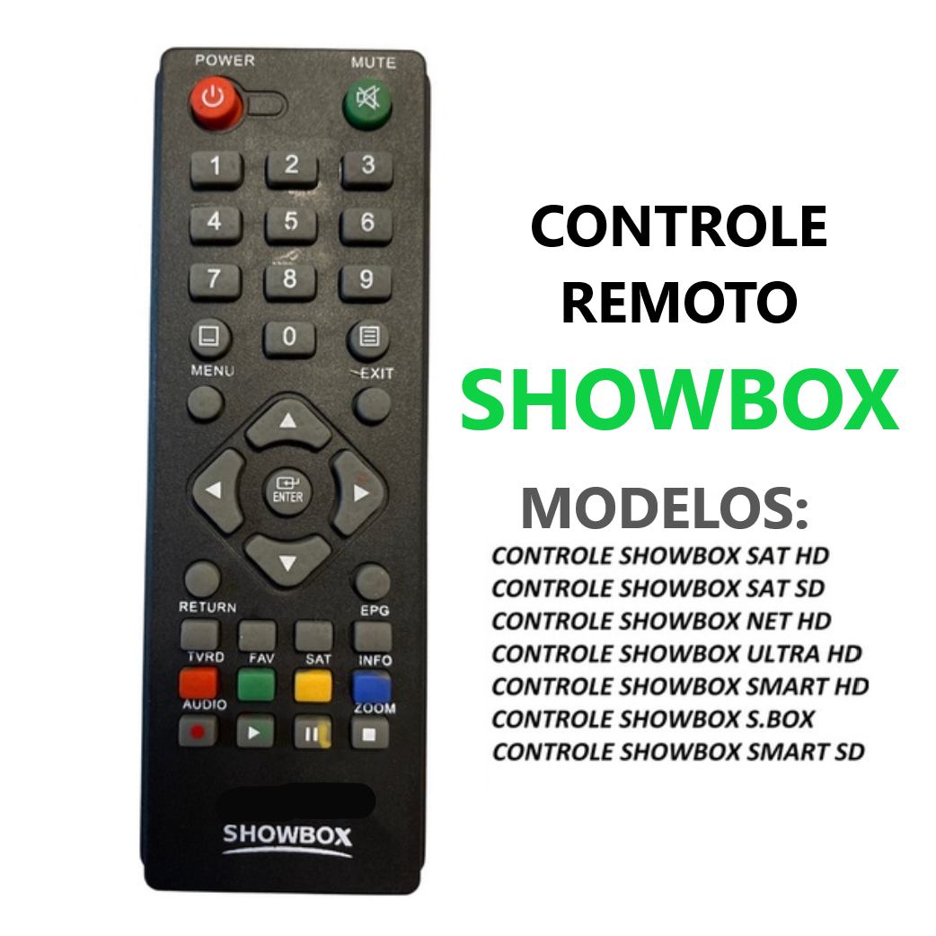 CONTROLE REMOTO SHOWBOX ULTRA HD -7083 -7104 foto 2