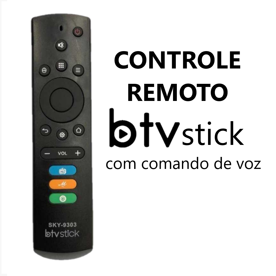 Controle Remoto Btv Stick Universal Com Comando De Voz -9303 foto 2
