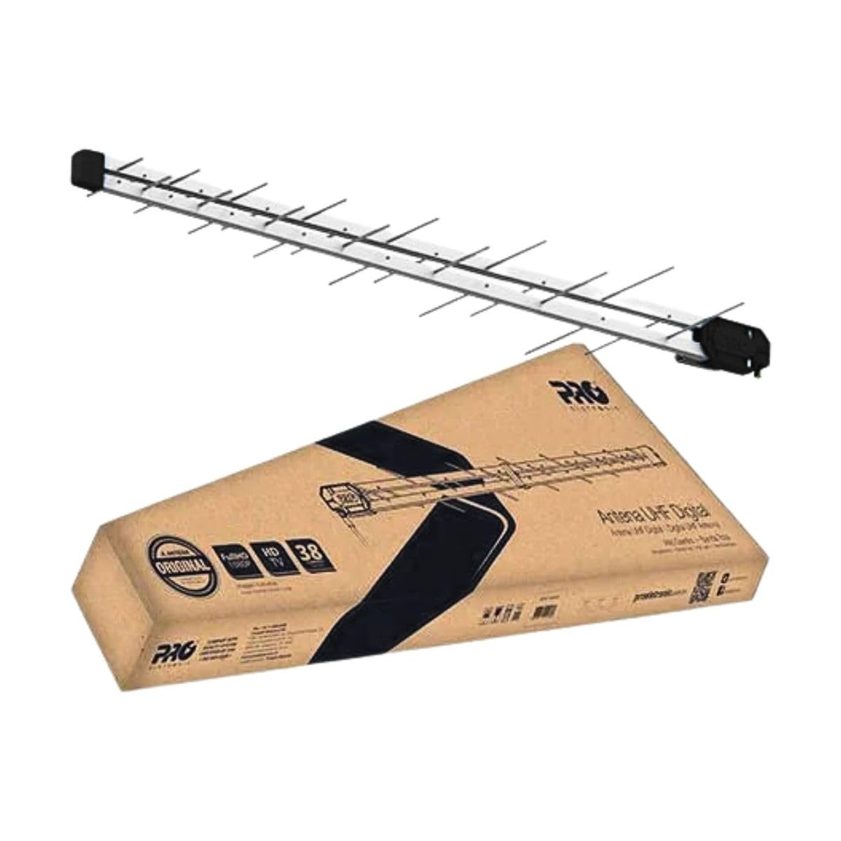 ANTENA UHF DIGITAL - ALTO GANHO BANDA TOTAL 38 ELEMENTOS PROHD-1300 foto 4