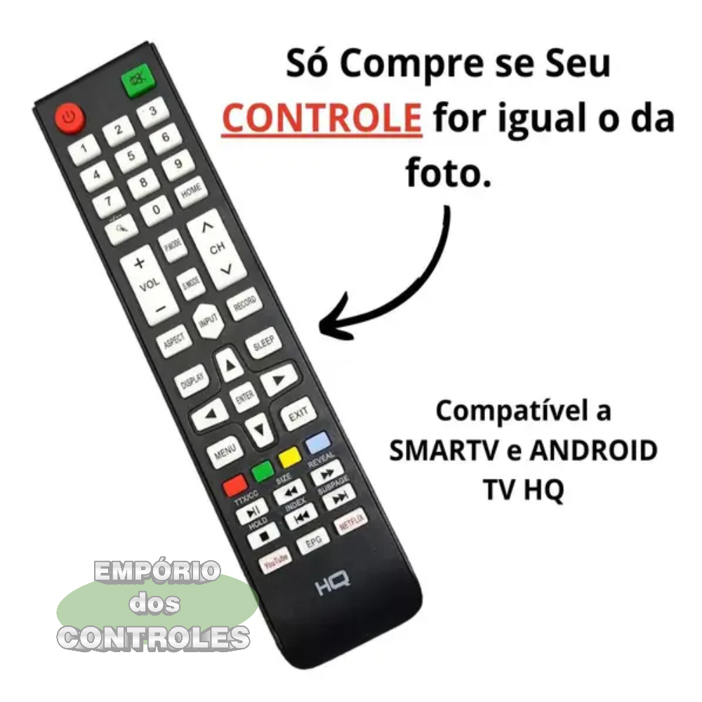 CONTROLE REMOTO TV HQ HQS43NKH -7076 foto 4