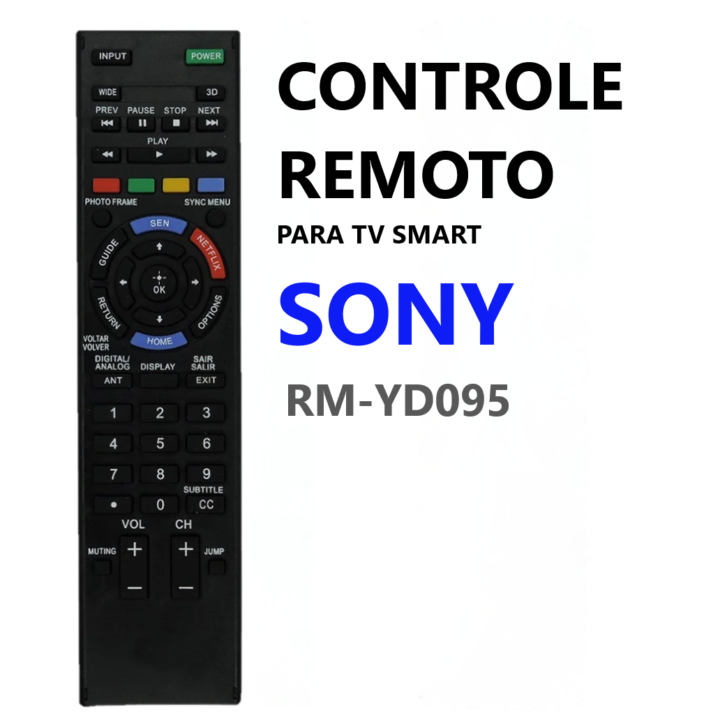 CONTROLE REMOTO TV SONY SMART RM-YD095 -7009 -8056 -9776 foto 3