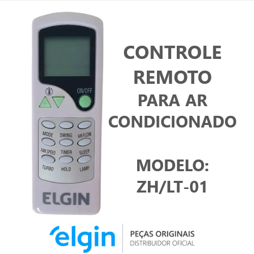 CONTROLE REMOTO ELGIN ZH-LT-01 ORIGINAL foto 2