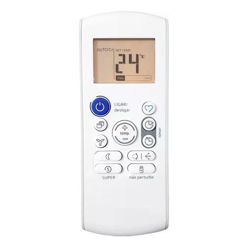 CONTROLE REMOTO AR CONDICIONADO CARRIER/SPRINGER/MIDEA RG57 -9309 -7302
