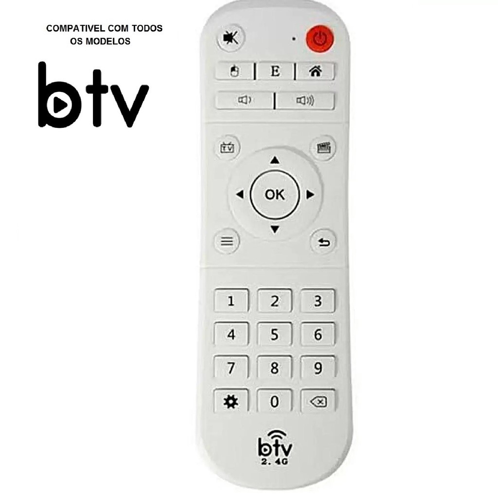 Controle Remoto Btv Universal 2.4G Original