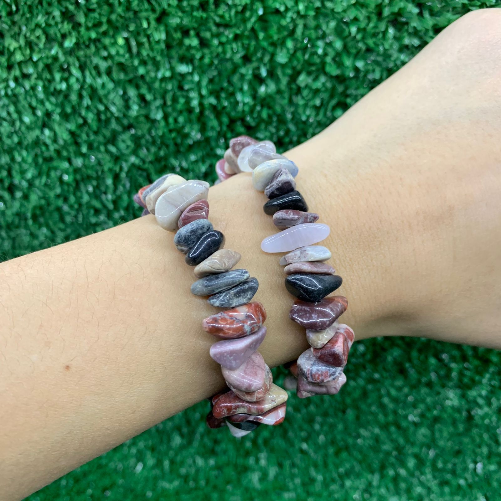 Pulseira de Cascalhinhos de Pedras