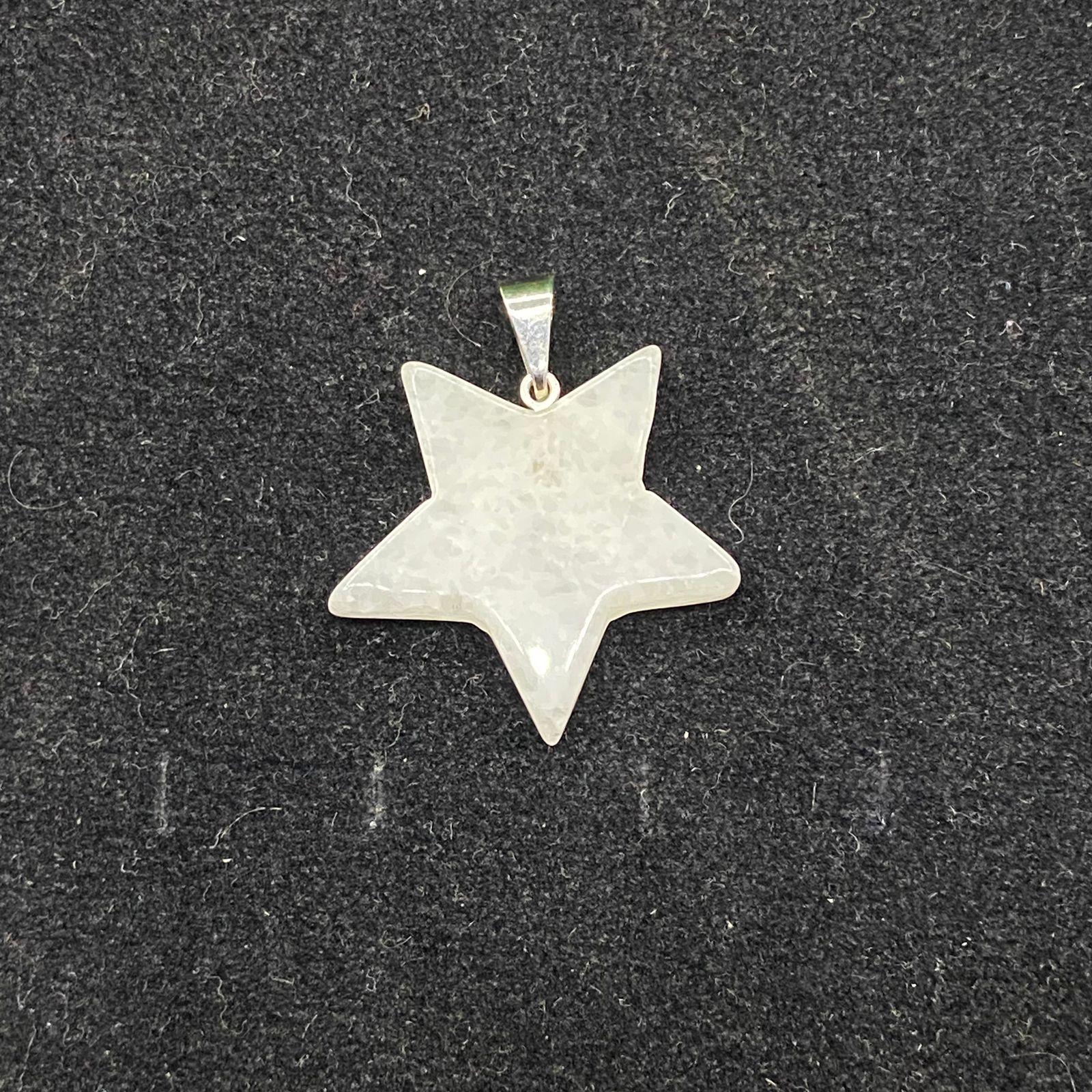 Pingente Estrela de Pedras - Prateado