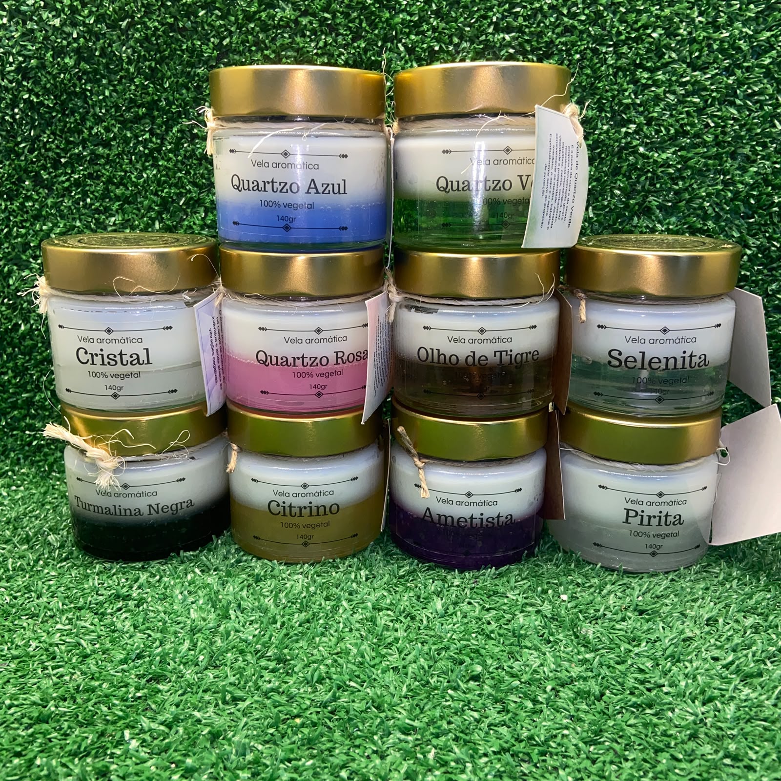 Vela Aromática Linha Pedras