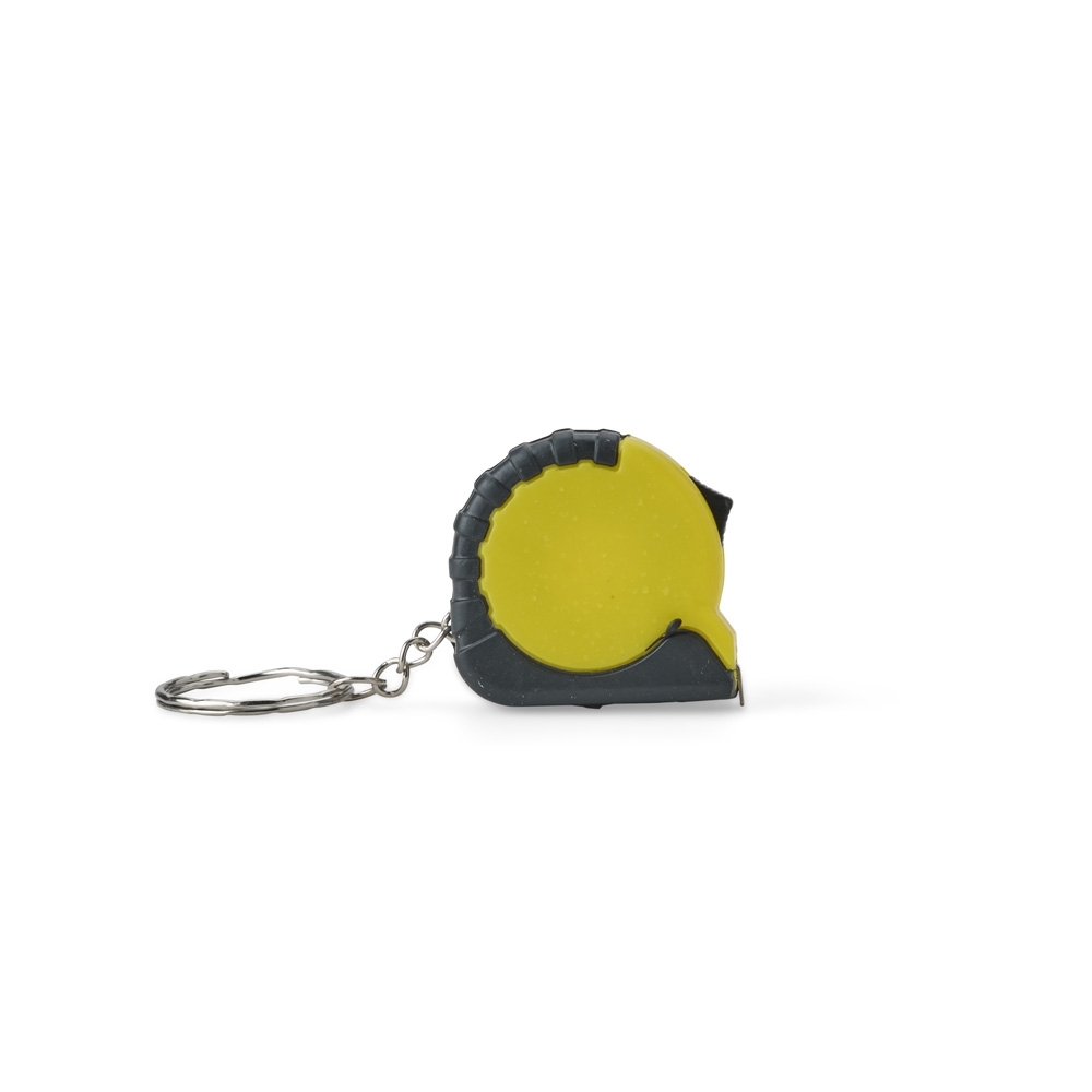 Chaveiro Trena Plástico 1m — Amarelo