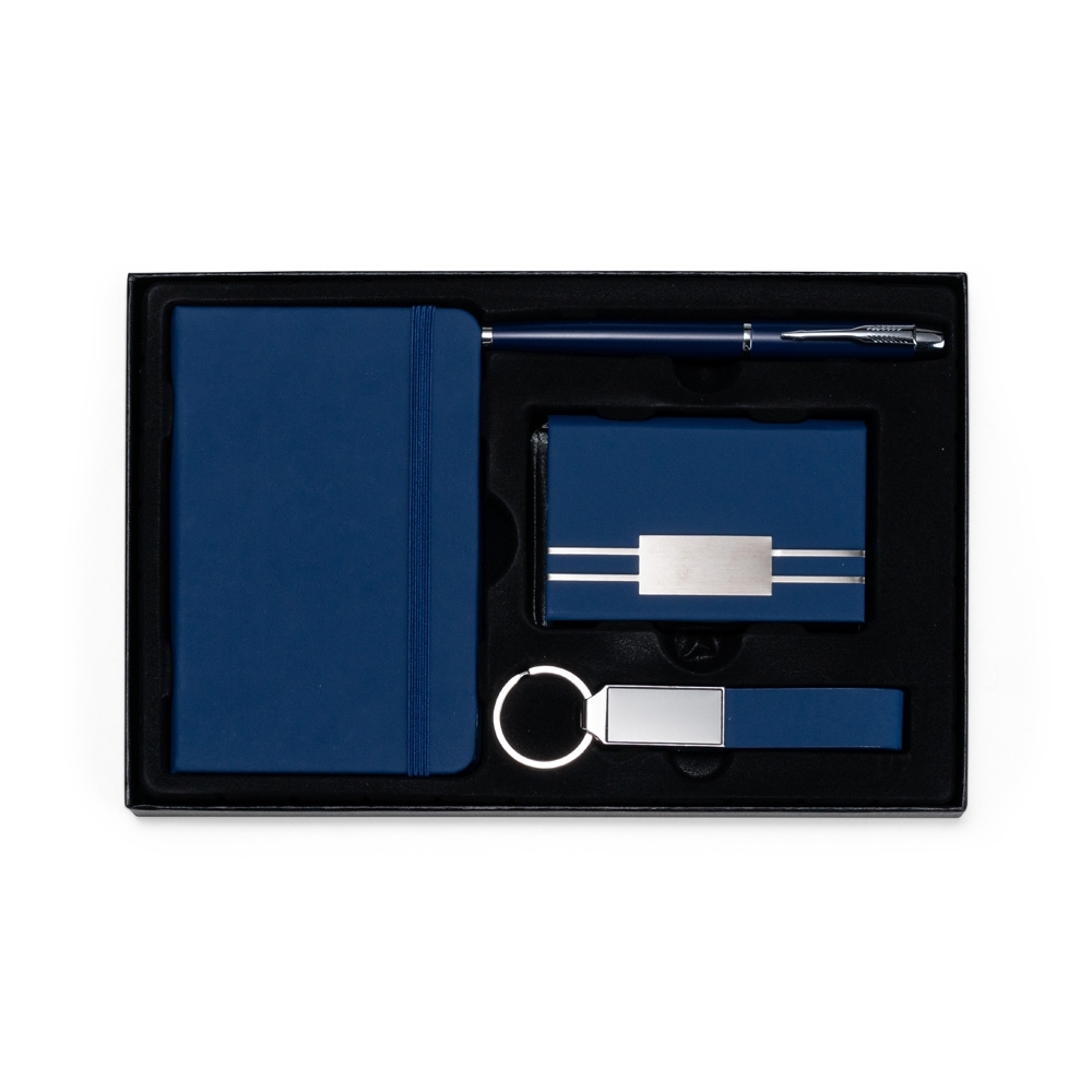 Kit Executivo 4 Peças — Azul