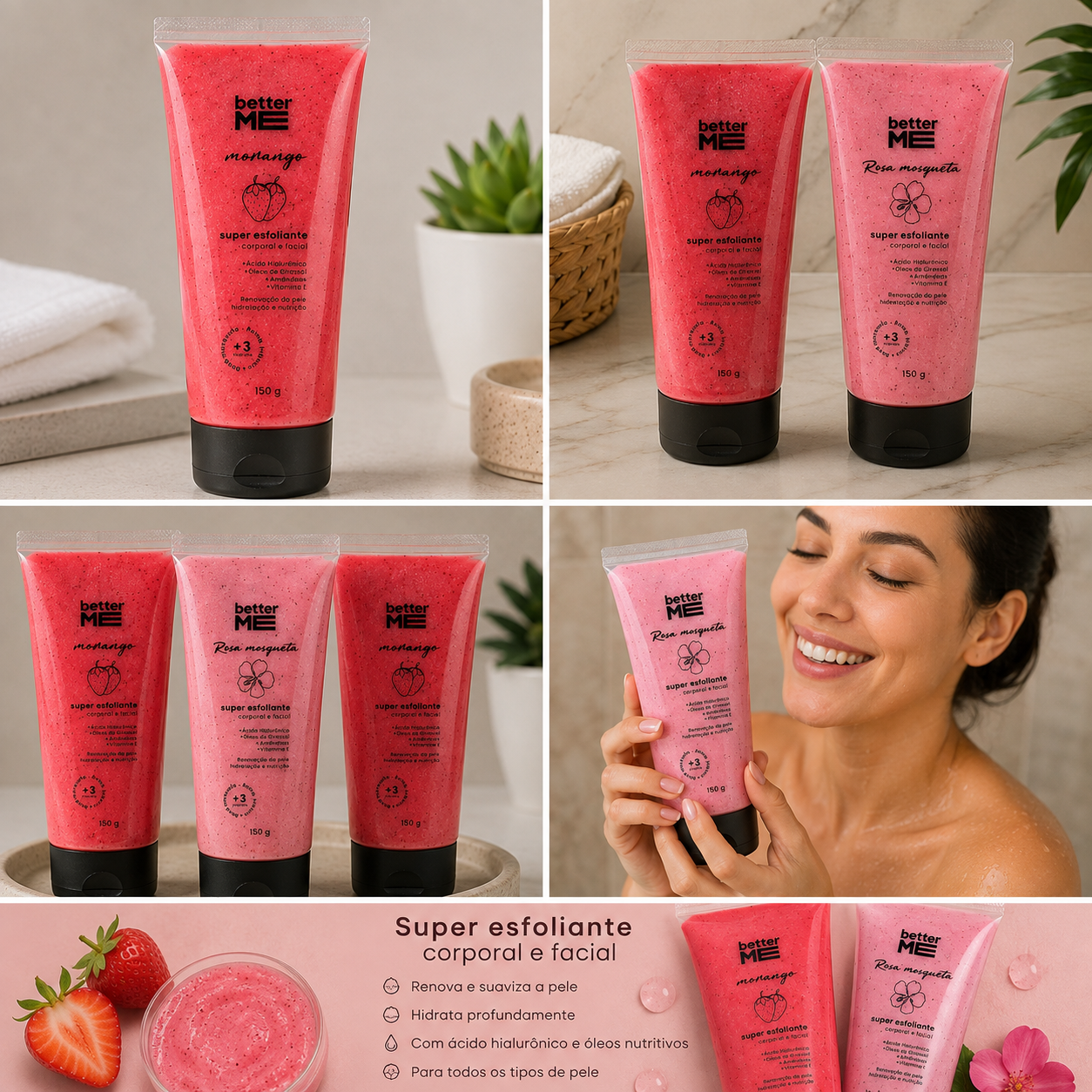 Esfoliante Corporal Better Me Rosas