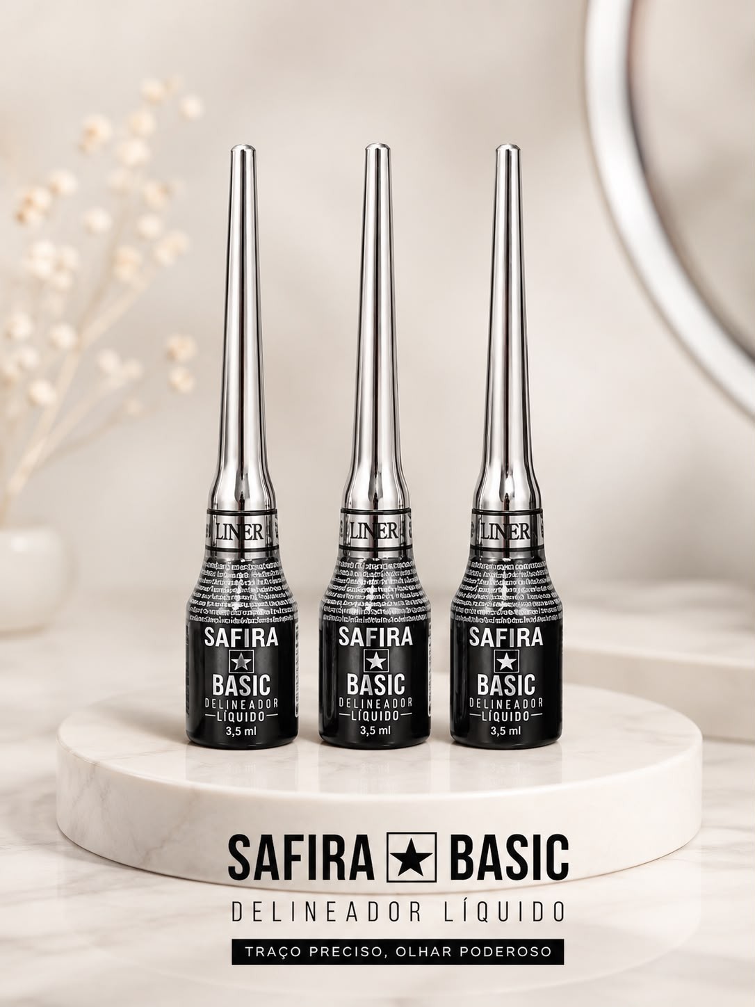 Delineador Líquido Basic Safira