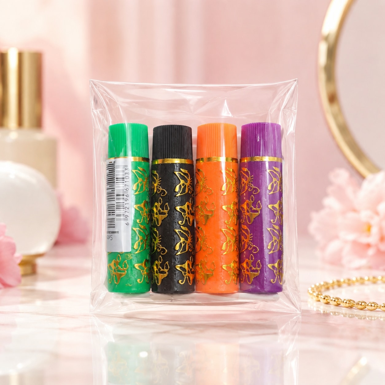 Batom 24 Horas Sombra Flor Kit com 4