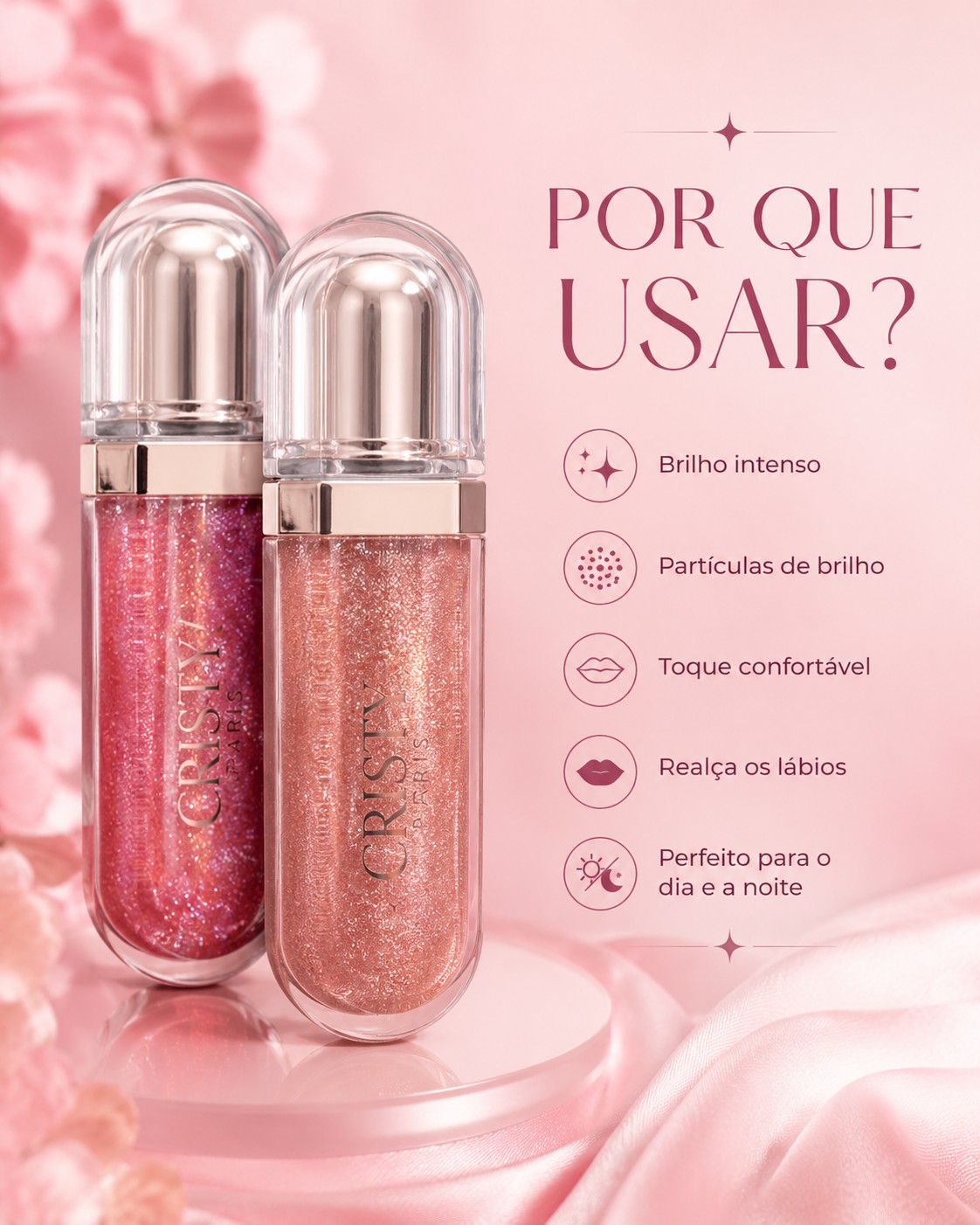 Lip Gloss Cristal Miss Rose