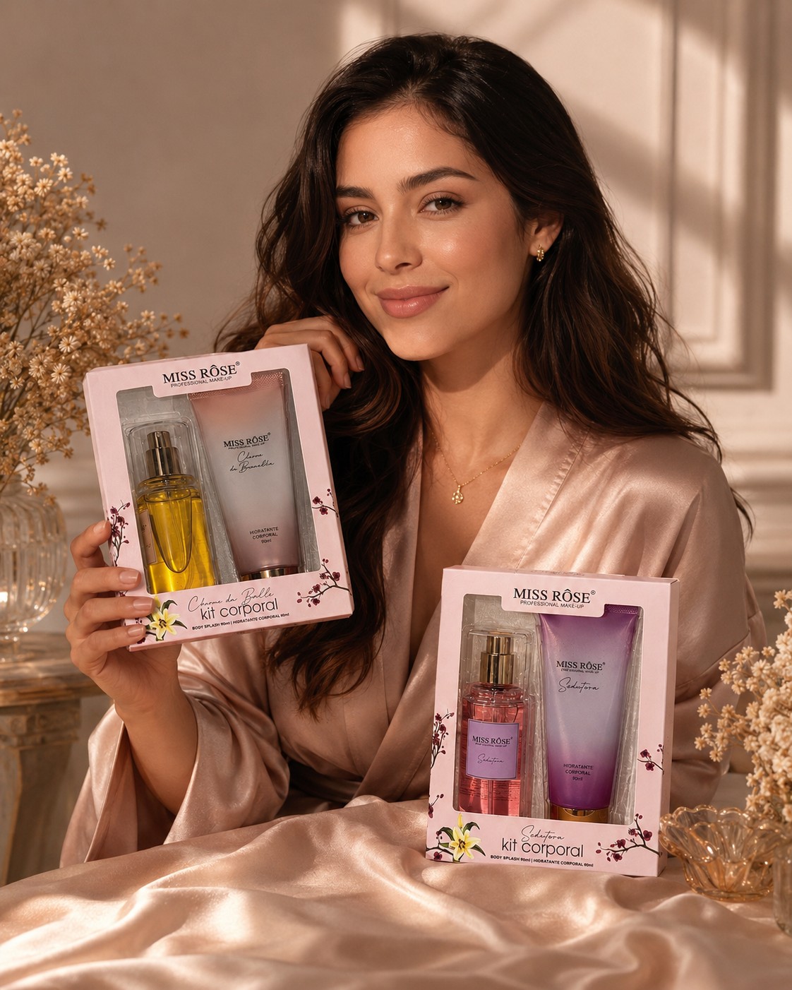 Kit Perfume + Creme Miss Rôse