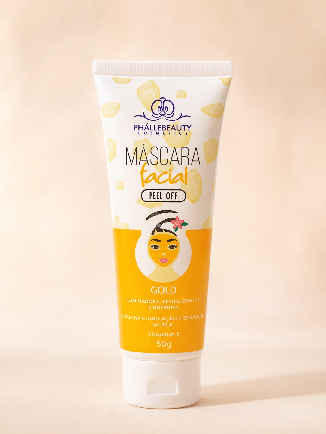 Máscara Facial Gold Peel Off Phállebeauty