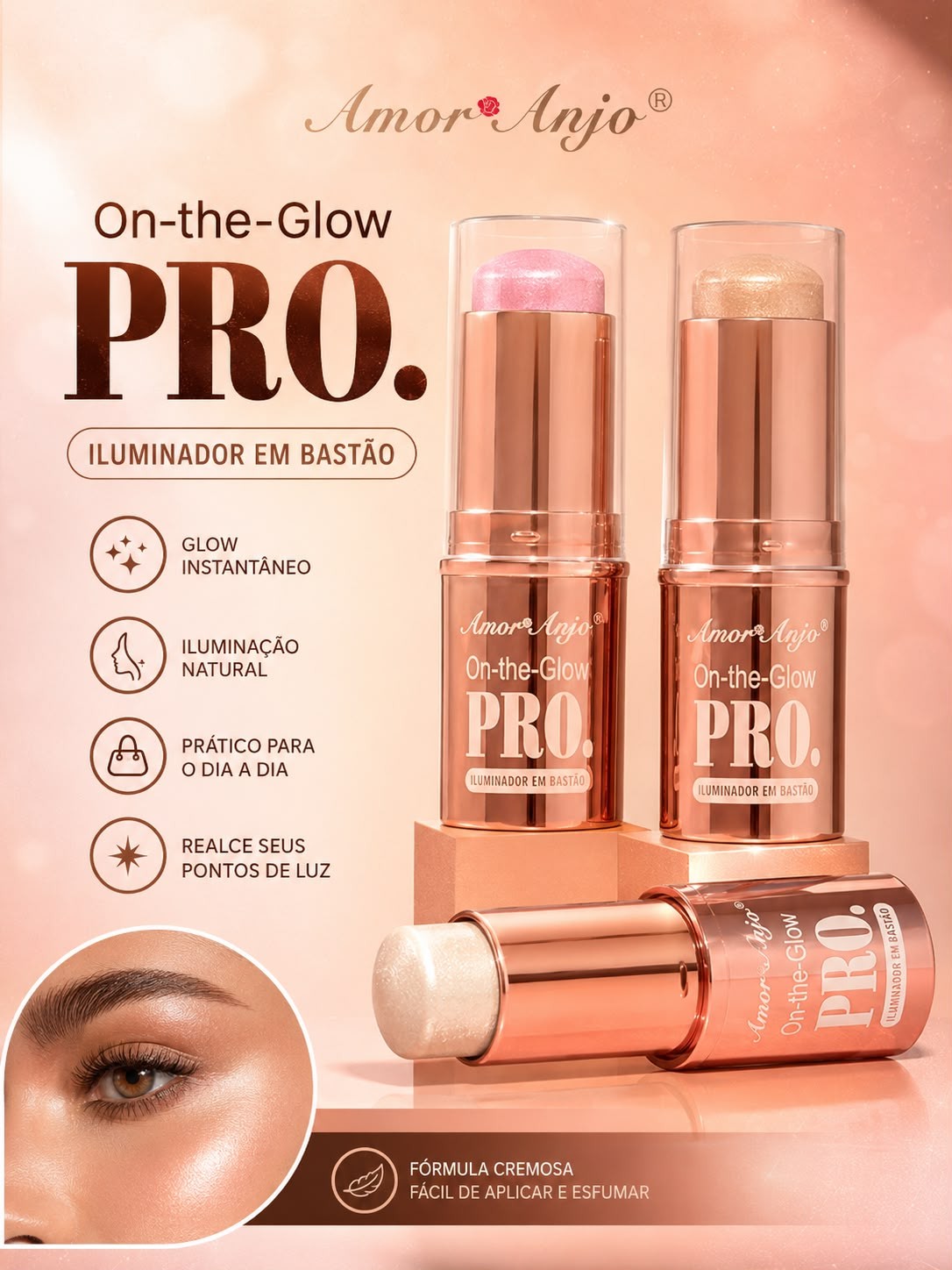 Iluminador em Bastão Amor Anjo