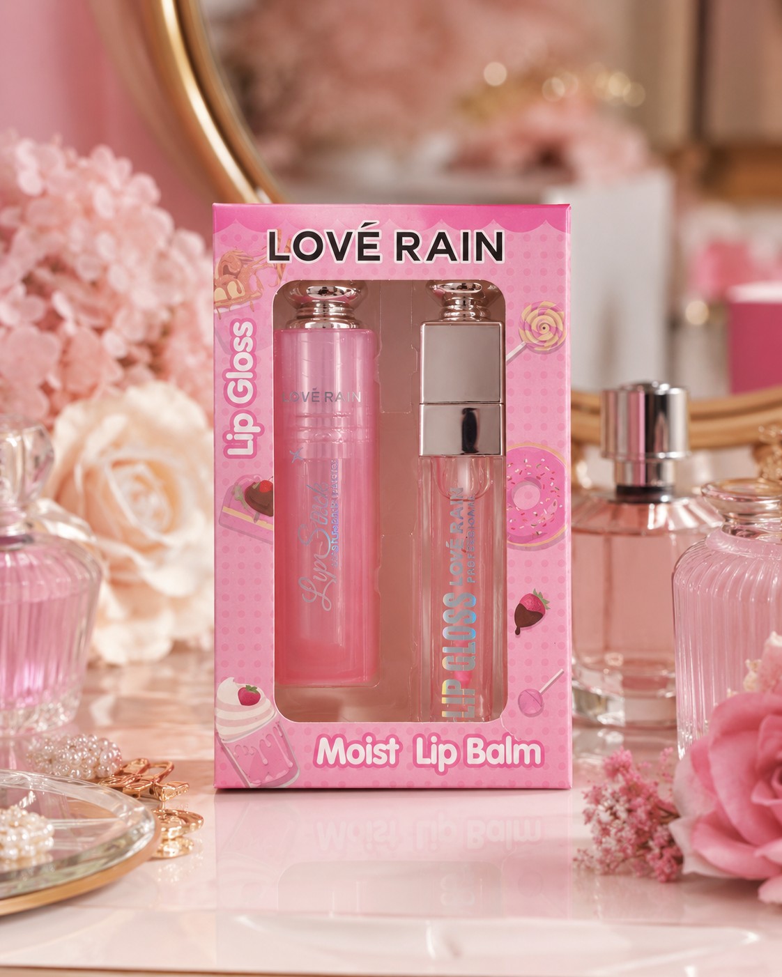 Kit Lip Gloss Love Rain
