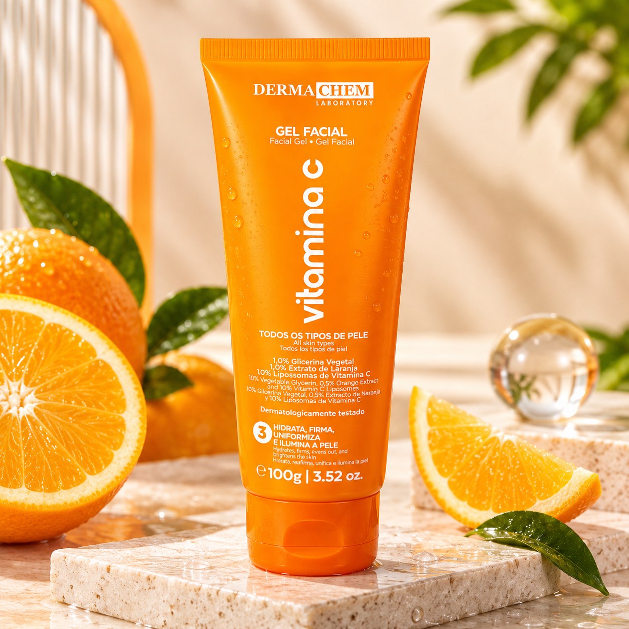 Gel Facial Vitamina C Dermachem 100 g