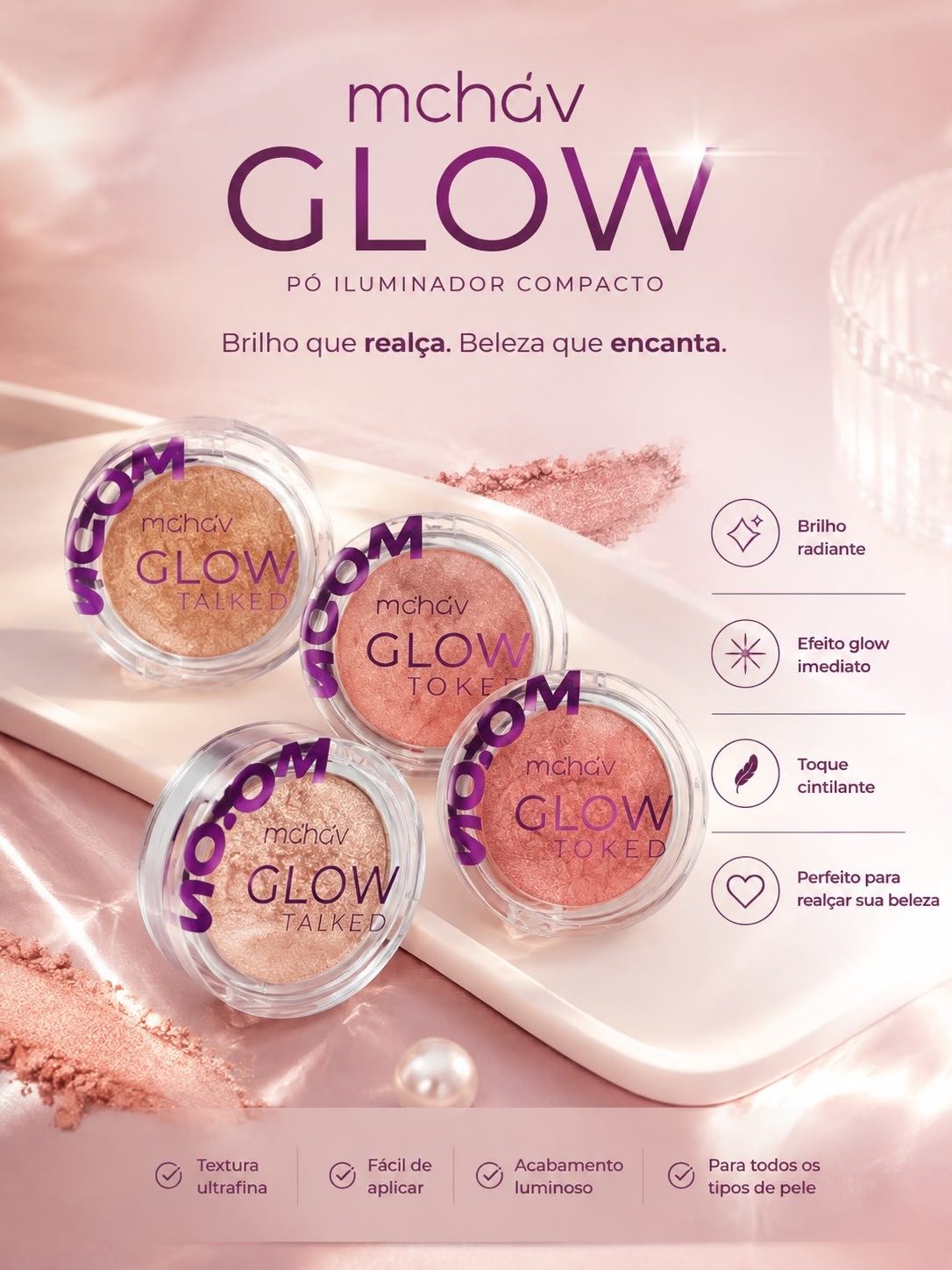 Iluminador Glow Mousse Mahav
