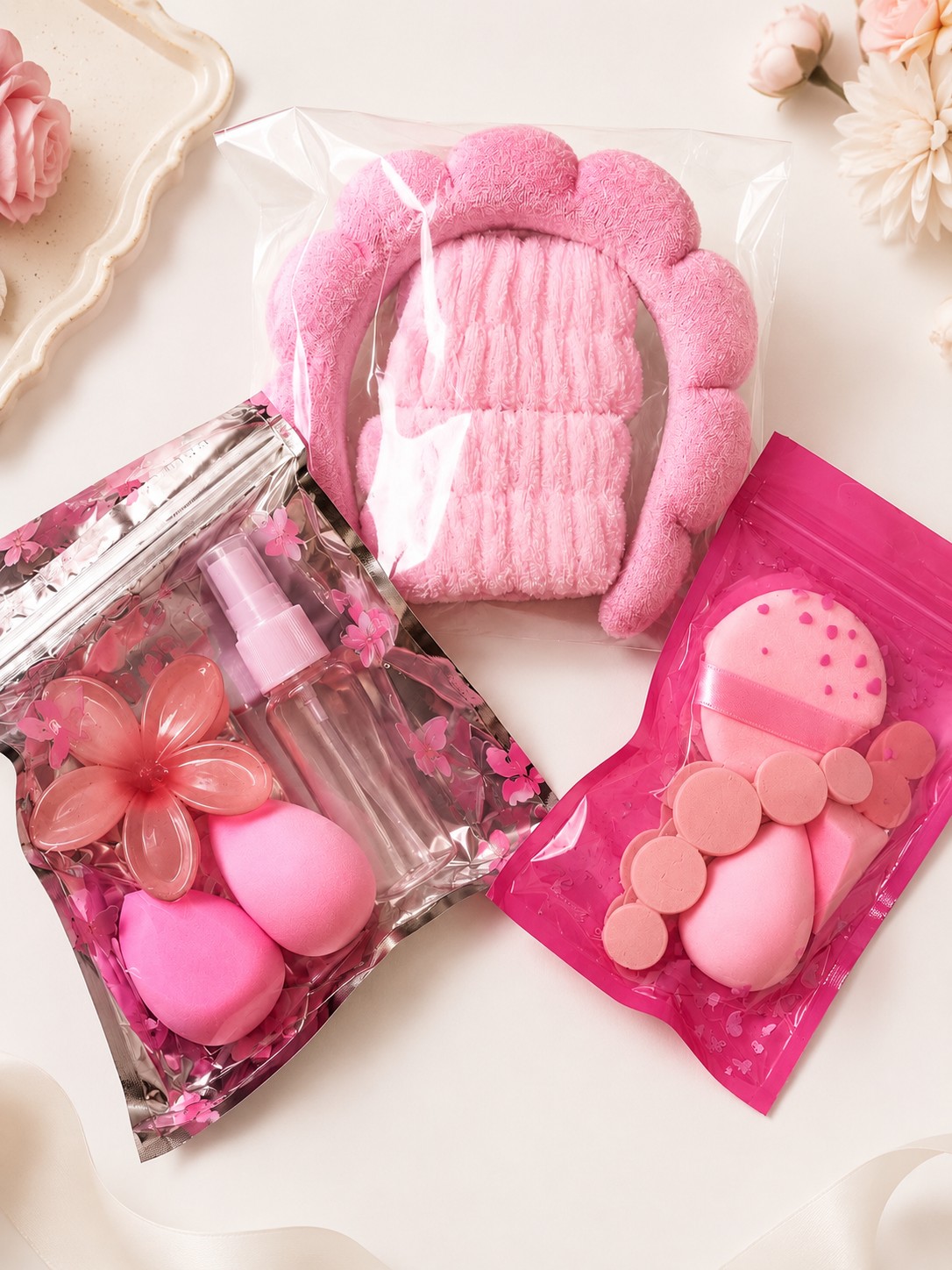 Kit Tiara Nuvem + Munhequeira