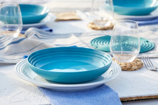PRATO FUNDO 22CM VANCOUVER Azul Caribe Le Creuset