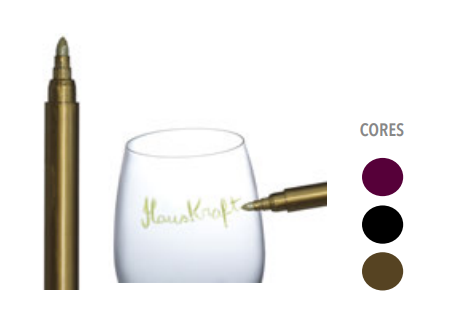 KIT 3 CANETAS MARCADORAS TAÇA/COPO