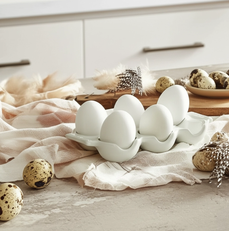 BANDEJA PARA 6 OVOS White Le Creuset