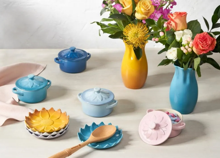 DESCANSO P/ COLHER SUNFLOWER Azul Caribe Le Creuset