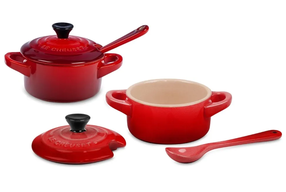 SET 2 POTES PARA MOLHO/CONDIMENTO Vermelho Le Creuset