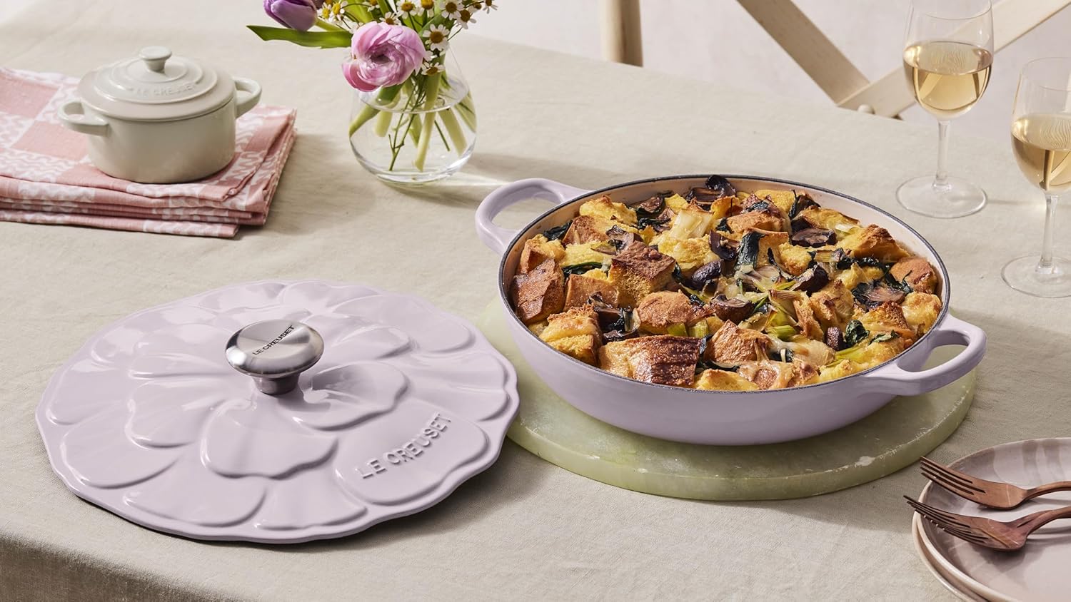 CAÇAROLA BUFFET 26CM PETAL Shallot Le Creuset
