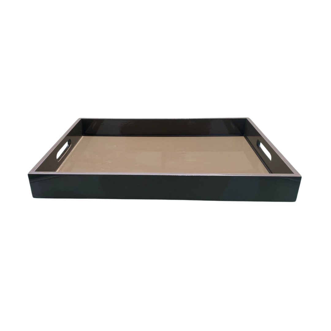 BANDEJA DECORATIVA MDF MARROM GRANDE