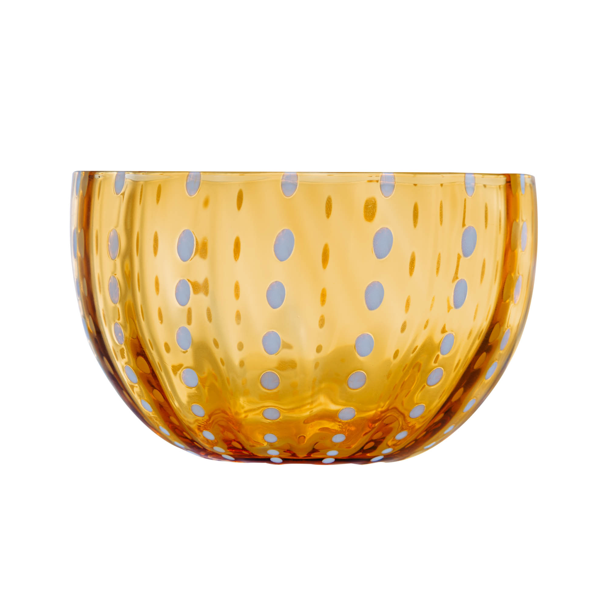 JOGO 2 BOWLS VIDRO ORQUIDEA ÂMBAR